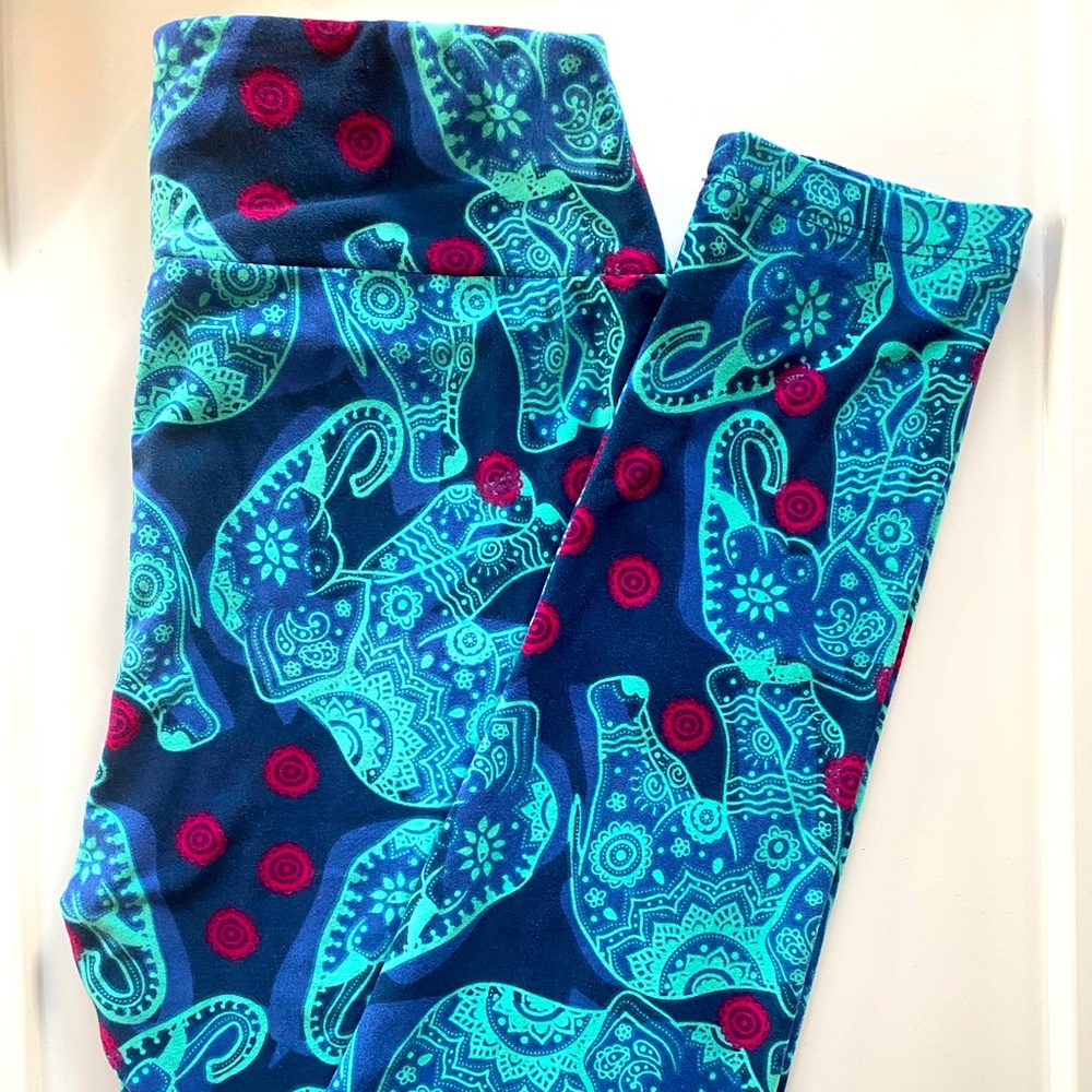 LuLaRoe Elephant Print OneSize Leggings